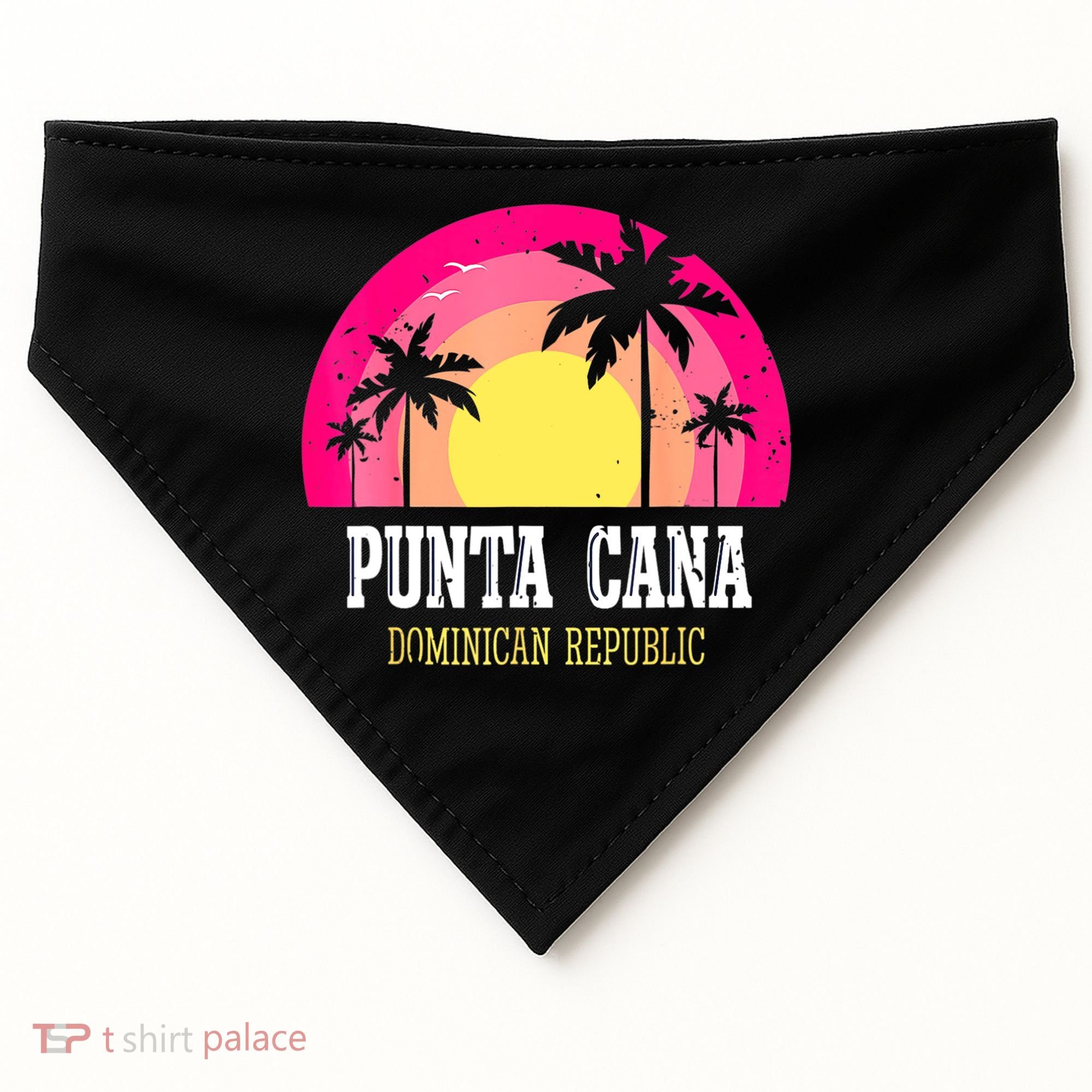 Punta Cana Vacation, Punta Cana Souvenirs Dominican Republic USA-Made Doggie Bandana