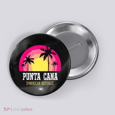 Punta Cana Vacation, Punta Cana Souvenirs Dominican Republic Button