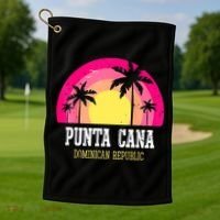Punta Cana Vacation, Punta Cana Souvenirs Dominican Republic Golf Towel thumb 1