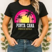 Punta Cana Vacation, Punta Cana Souvenirs Dominican Republic Women's T-Shirt thumb 2