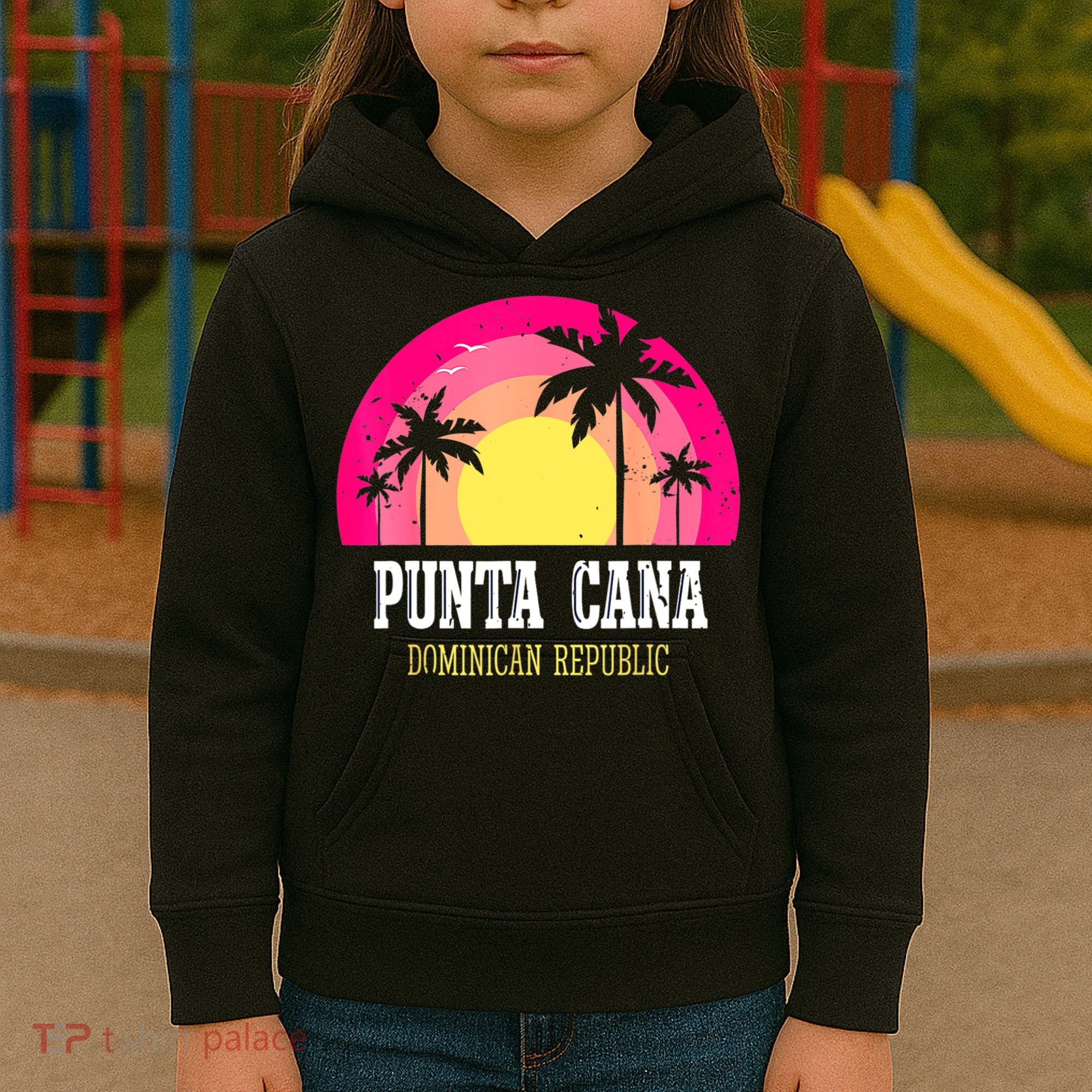 Punta Cana Vacation, Punta Cana Souvenirs Dominican Republic Kids Hoodie