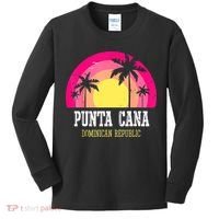 Punta Cana Vacation, Punta Cana Souvenirs Dominican Republic Kids Long Sleeve Shirt thumb 0