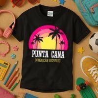 Punta Cana Vacation, Punta Cana Souvenirs Dominican Republic Kids T-Shirt thumb 3