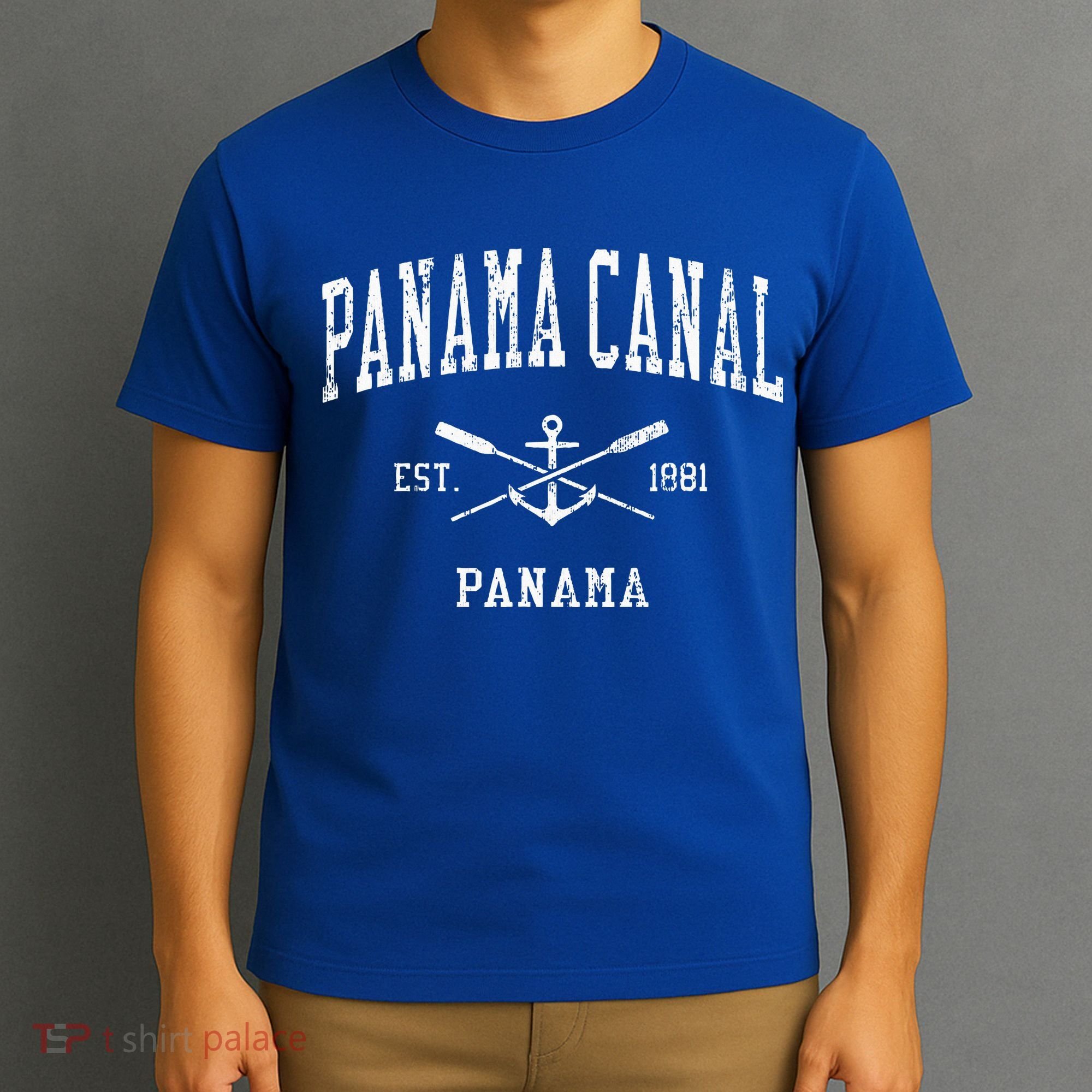 Panama Canal Vintage Sports T-Shirt