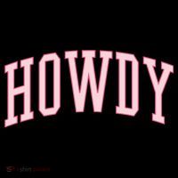 Preppy Cowgirl Varsity Pink Howdy Women's Hoodie thumb 2