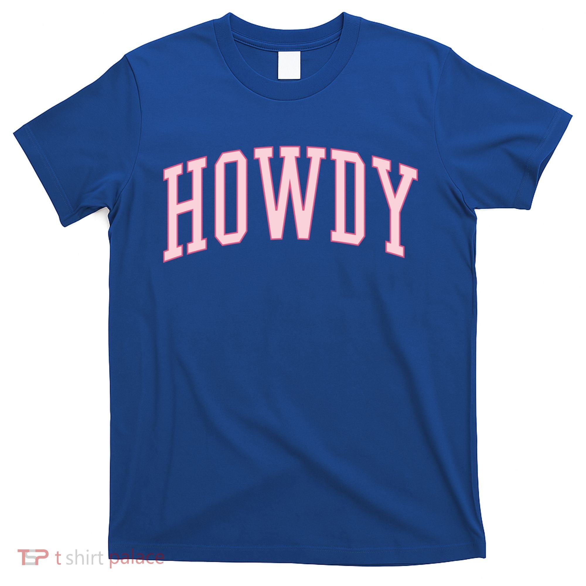 Preppy Cowgirl Varsity Pink Howdy T-Shirt