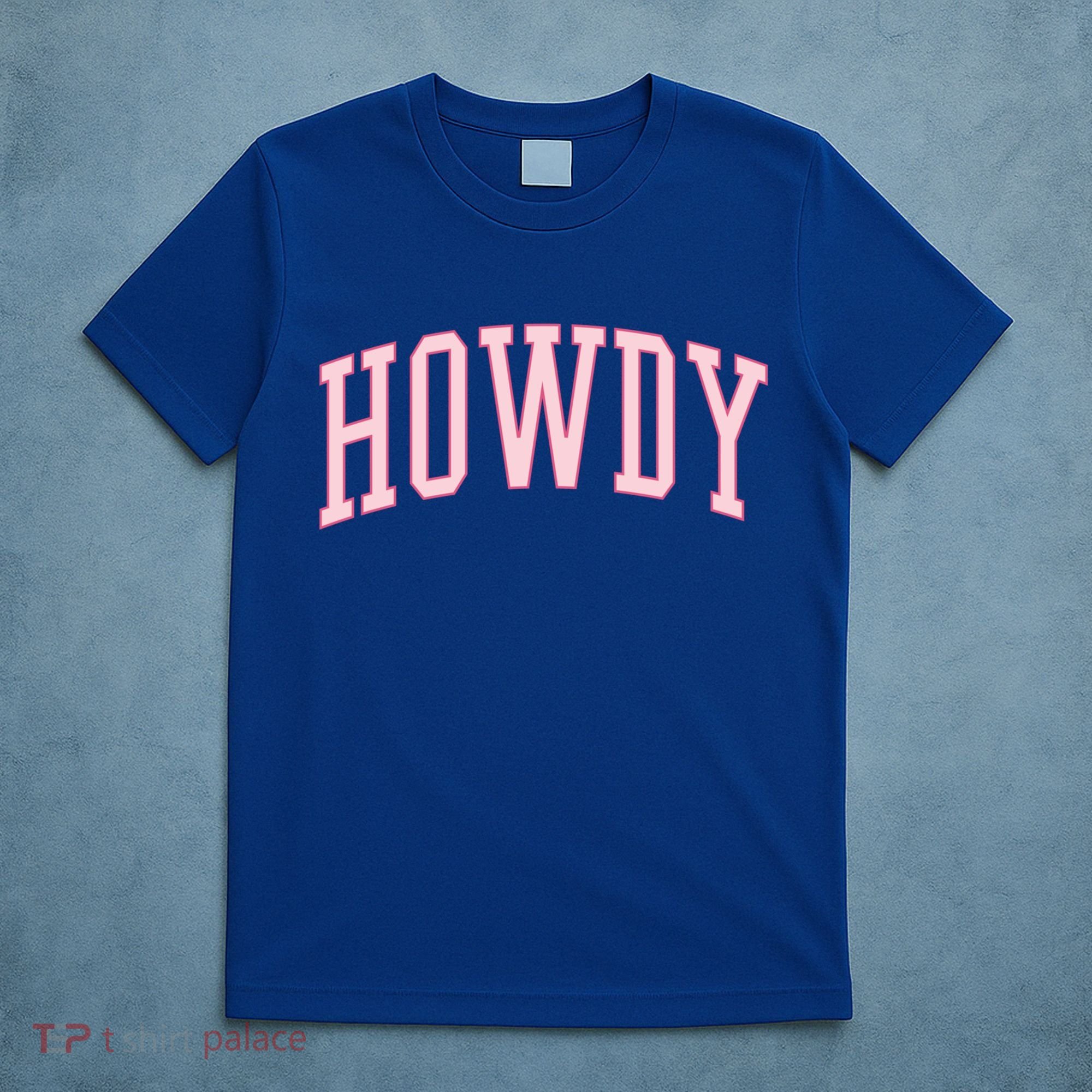 Preppy Cowgirl Varsity Pink Howdy T-Shirt