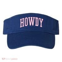 Preppy Cowgirl Varsity Pink Howdy Visor thumb 0