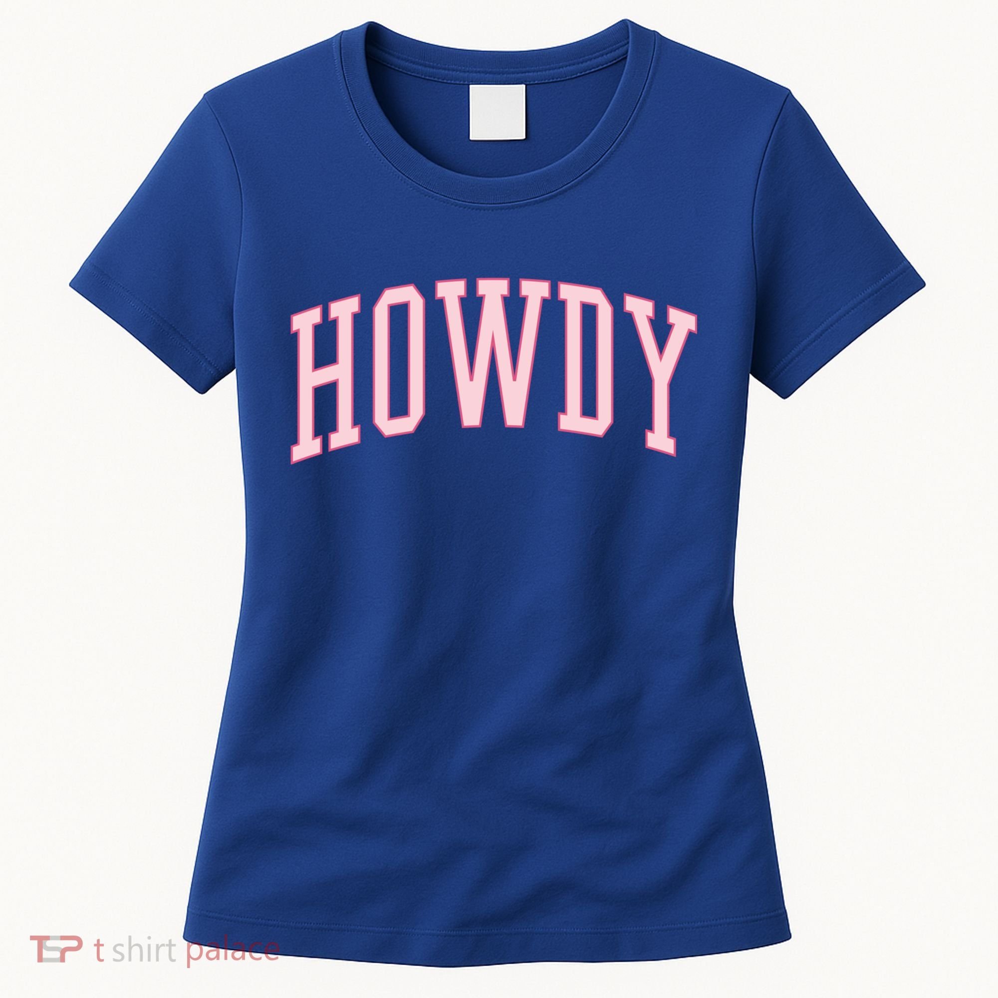 Preppy Cowgirl Varsity Pink Howdy Women's T-Shirt