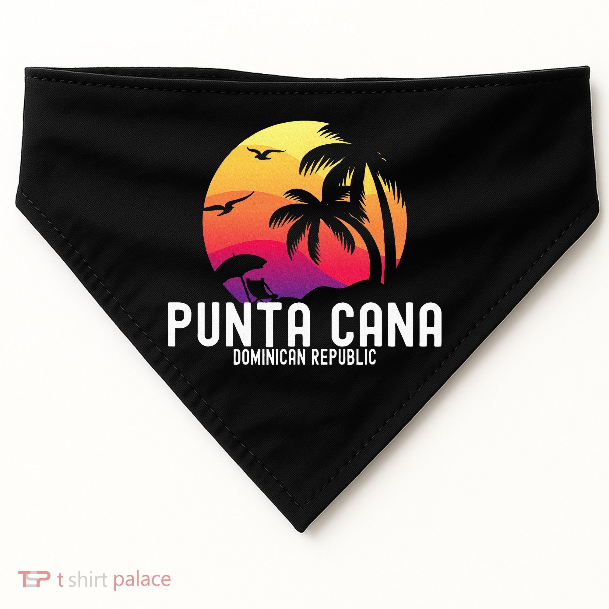 Punta Cana Vacation Punta Cana Souvenirs Dominican Republic USA-Made Doggie Bandana