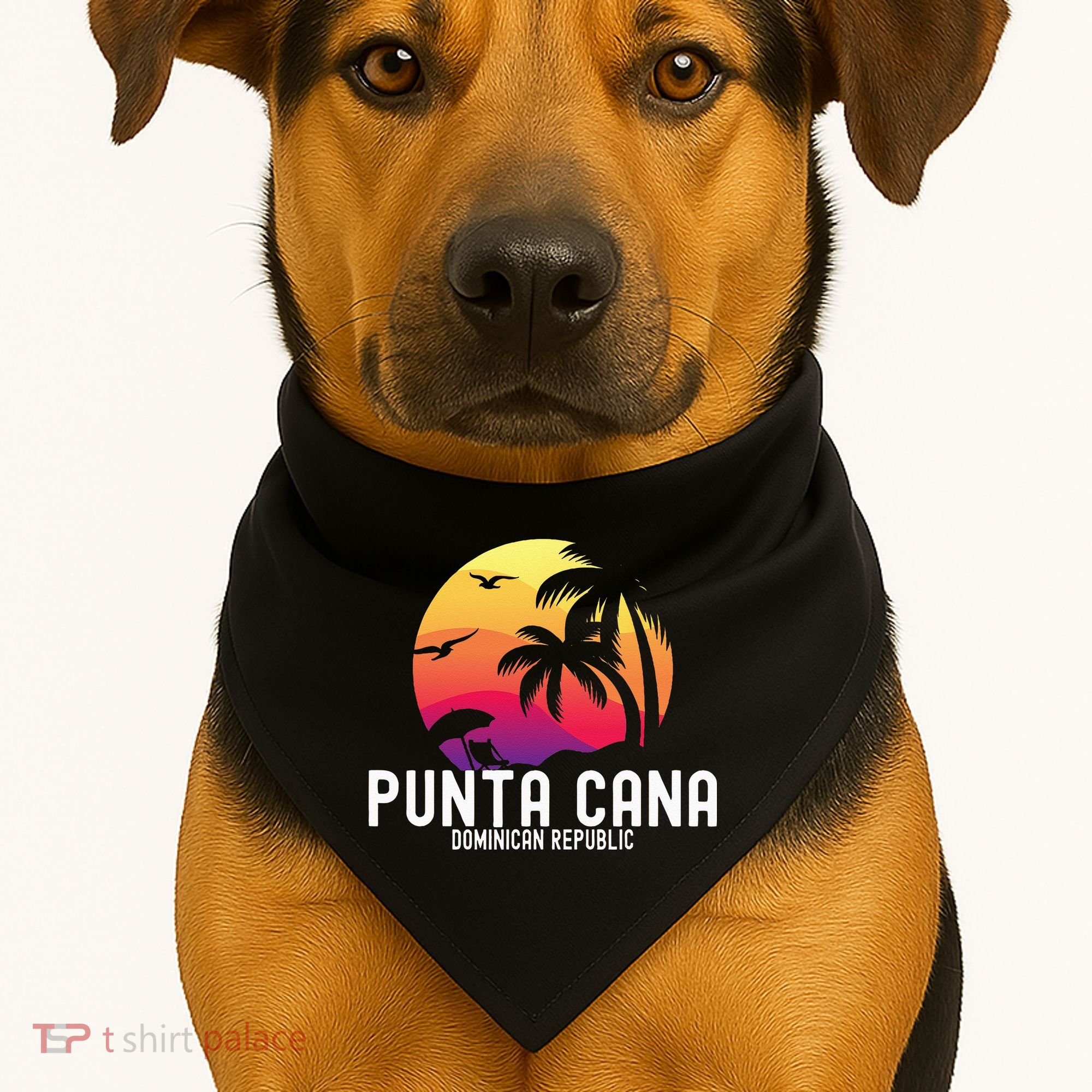 Punta Cana Vacation Punta Cana Souvenirs Dominican Republic USA-Made Doggie Bandana