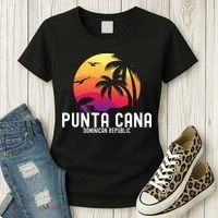 Punta Cana Vacation Punta Cana Souvenirs Dominican Republic Women's T-Shirt thumb 3