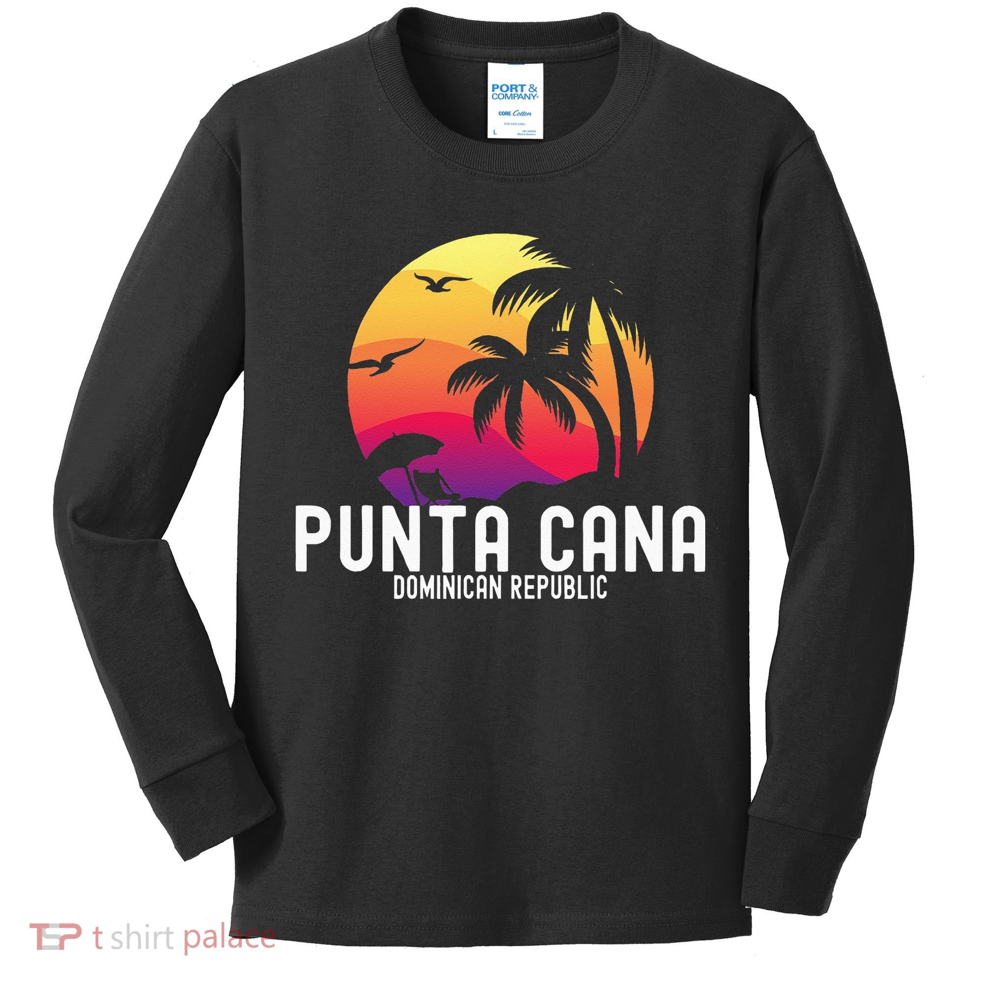 Punta Cana Vacation Punta Cana Souvenirs Dominican Republic Kids Long Sleeve Shirt
