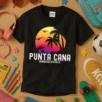 Punta Cana Vacation Punta Cana Souvenirs Dominican Republic Kids T-Shirt thumb 3