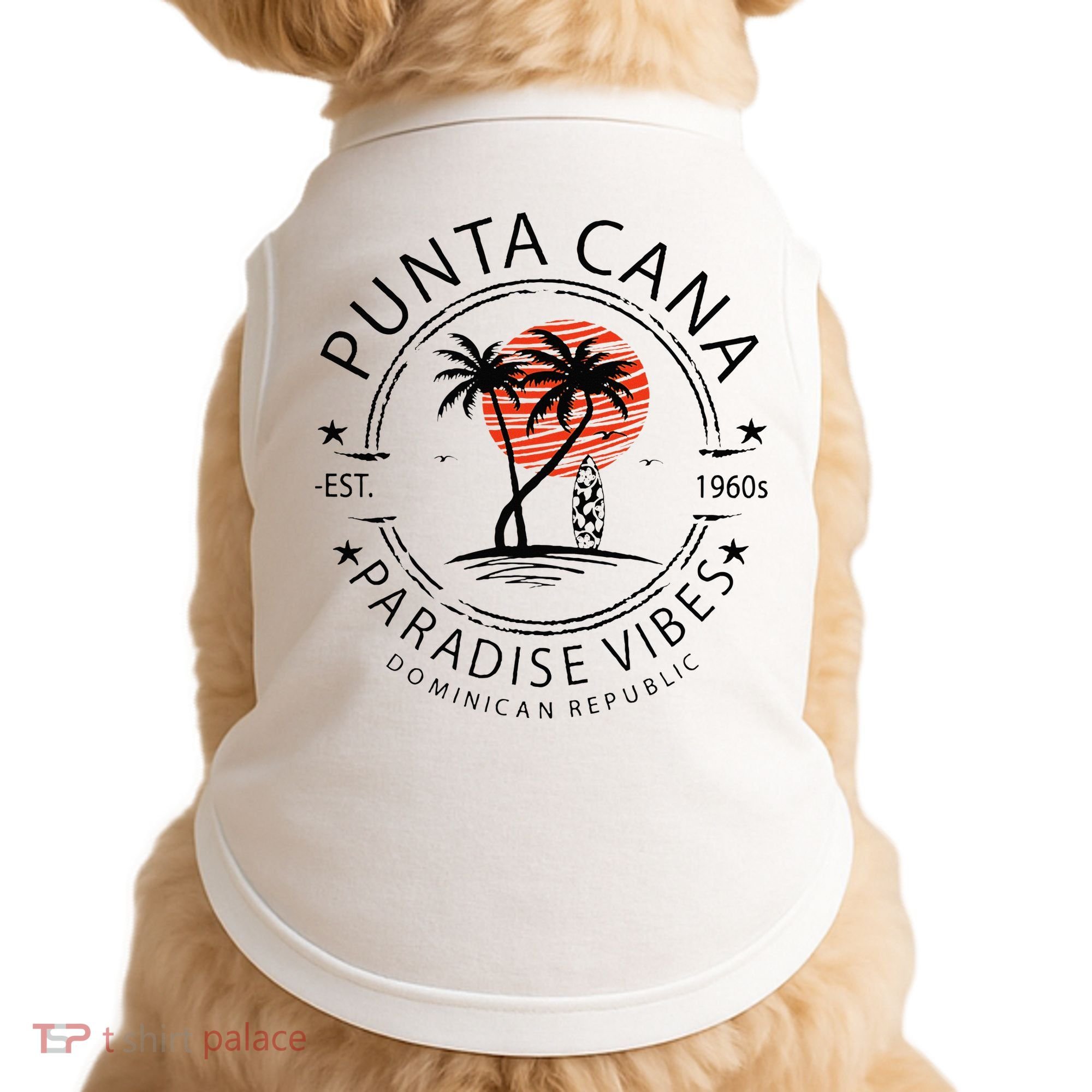 Punta Cana Vacation Dominican Republic Summer Paradise Doggie Tank