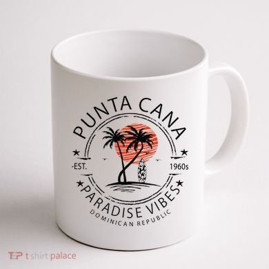 Punta Cana Vacation Dominican Republic Summer Paradise Coffee Mug back