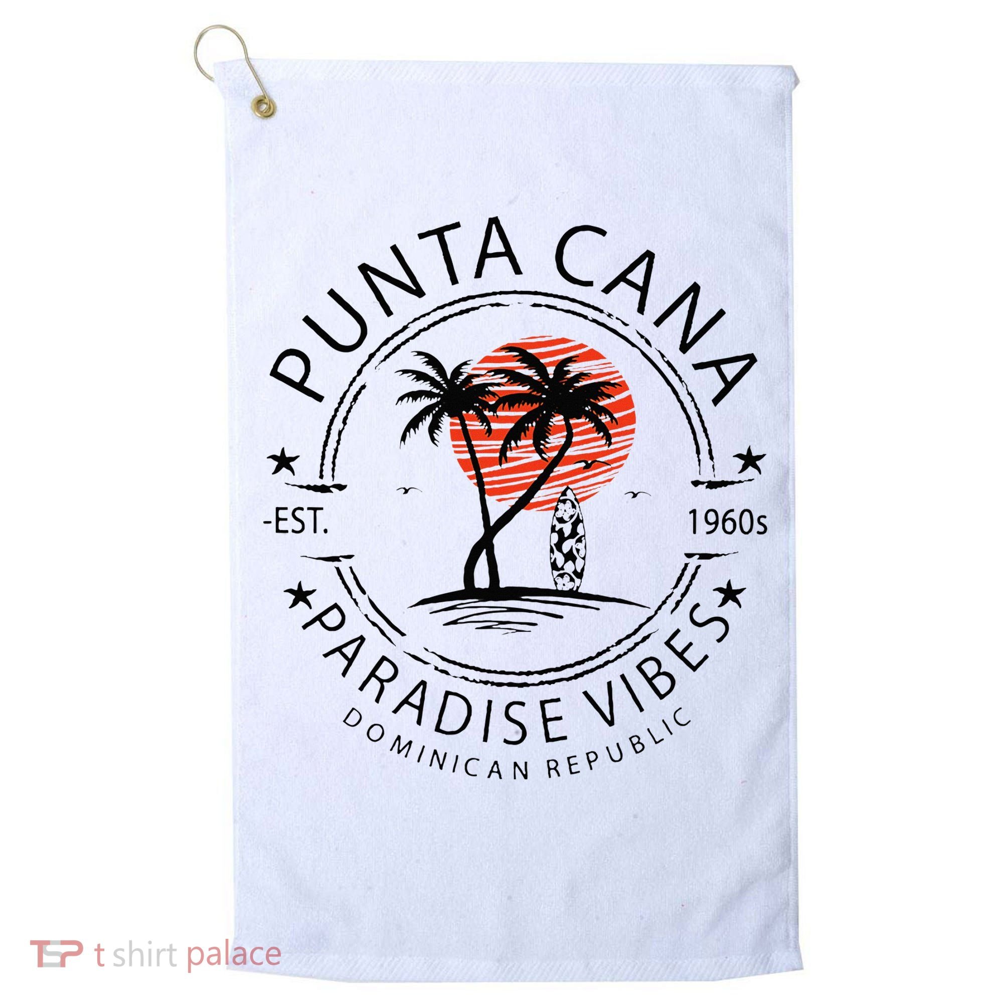 Punta Cana Vacation Dominican Republic Summer Paradise Golf Towel