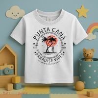 Punta Cana Vacation Dominican Republic Summer Paradise Toddler T-Shirt thumb 3