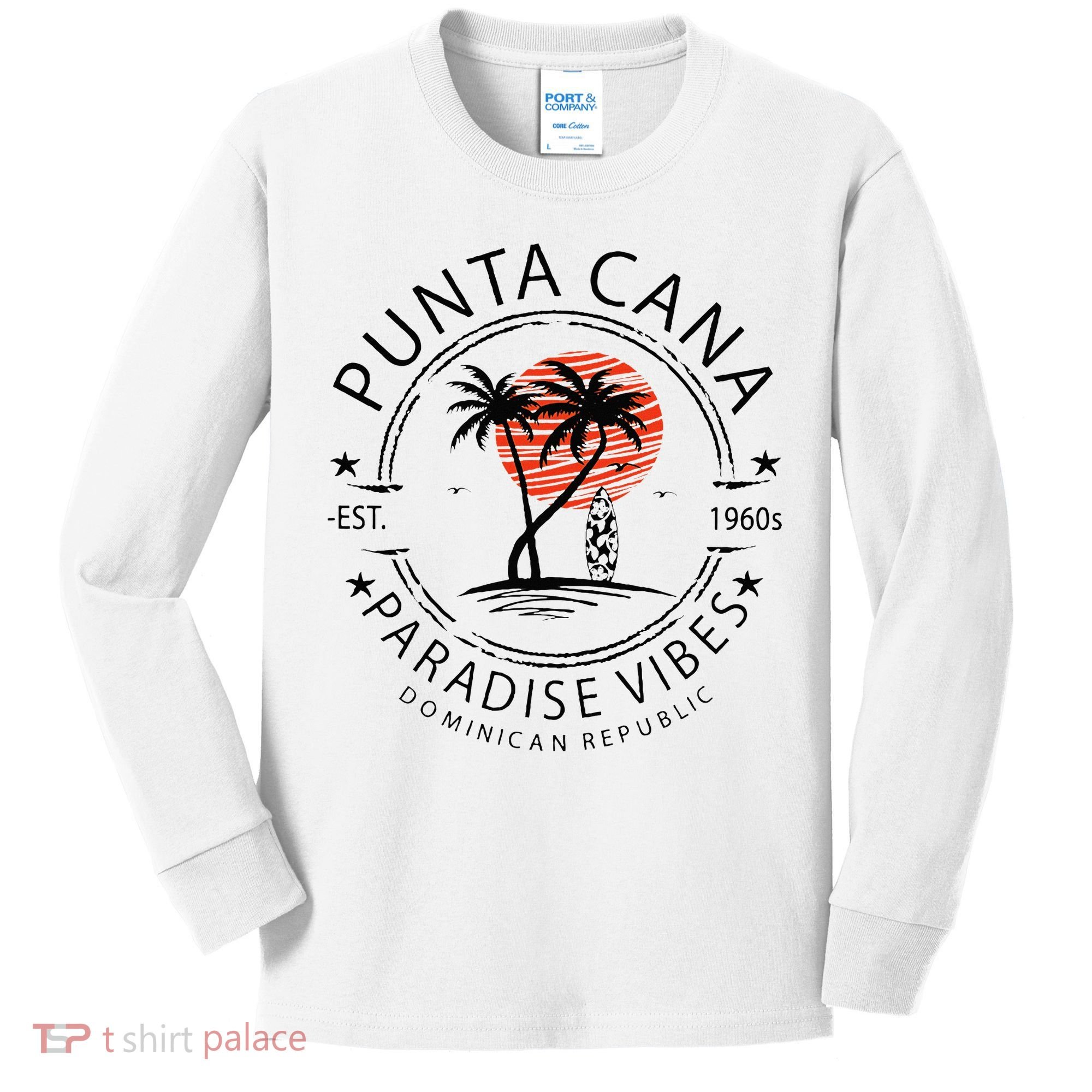 Punta Cana Vacation Dominican Republic Summer Paradise Kids Long Sleeve Shirt
