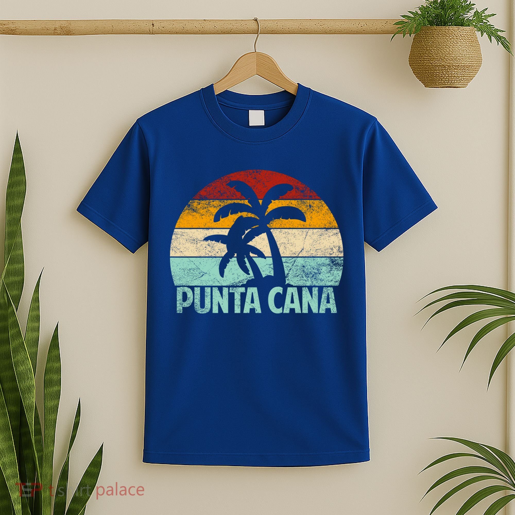 Punta Cana Vintage 70s 80s Retro Vacation Dominican Republic Funny Gift T-Shirt