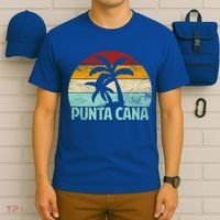 Punta Cana Vintage 70s 80s Retro Vacation Dominican Republic Funny Gift T-Shirt thumb 6