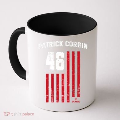 Patrick Corbin Vintage Flag Washington Dc Patriotic Baseball Funny Gift Coffee Mug