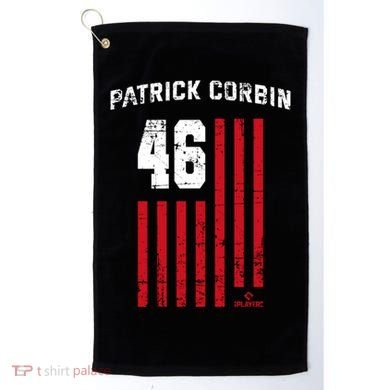 Patrick Corbin Vintage Flag Washington Dc Patriotic Baseball Funny Gift Golf Towel