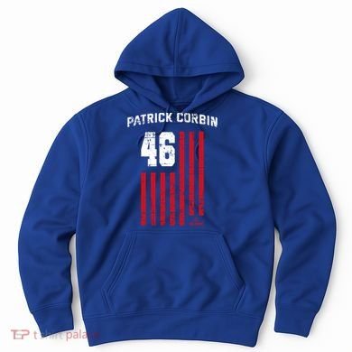 Patrick Corbin Vintage Flag Washington Dc Patriotic Baseball Funny Gift Hoodie