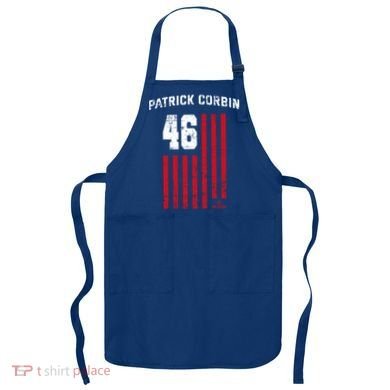 Patrick Corbin Vintage Flag Washington Dc Patriotic Baseball Funny Gift Apron