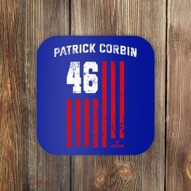 Patrick Corbin Vintage Flag Washington Dc Patriotic Baseball Funny Gift Coaster