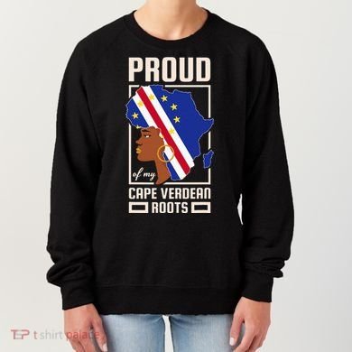 Proud Cape Verdean Roots Black History Month Cape Verde Women's Sweatshirt