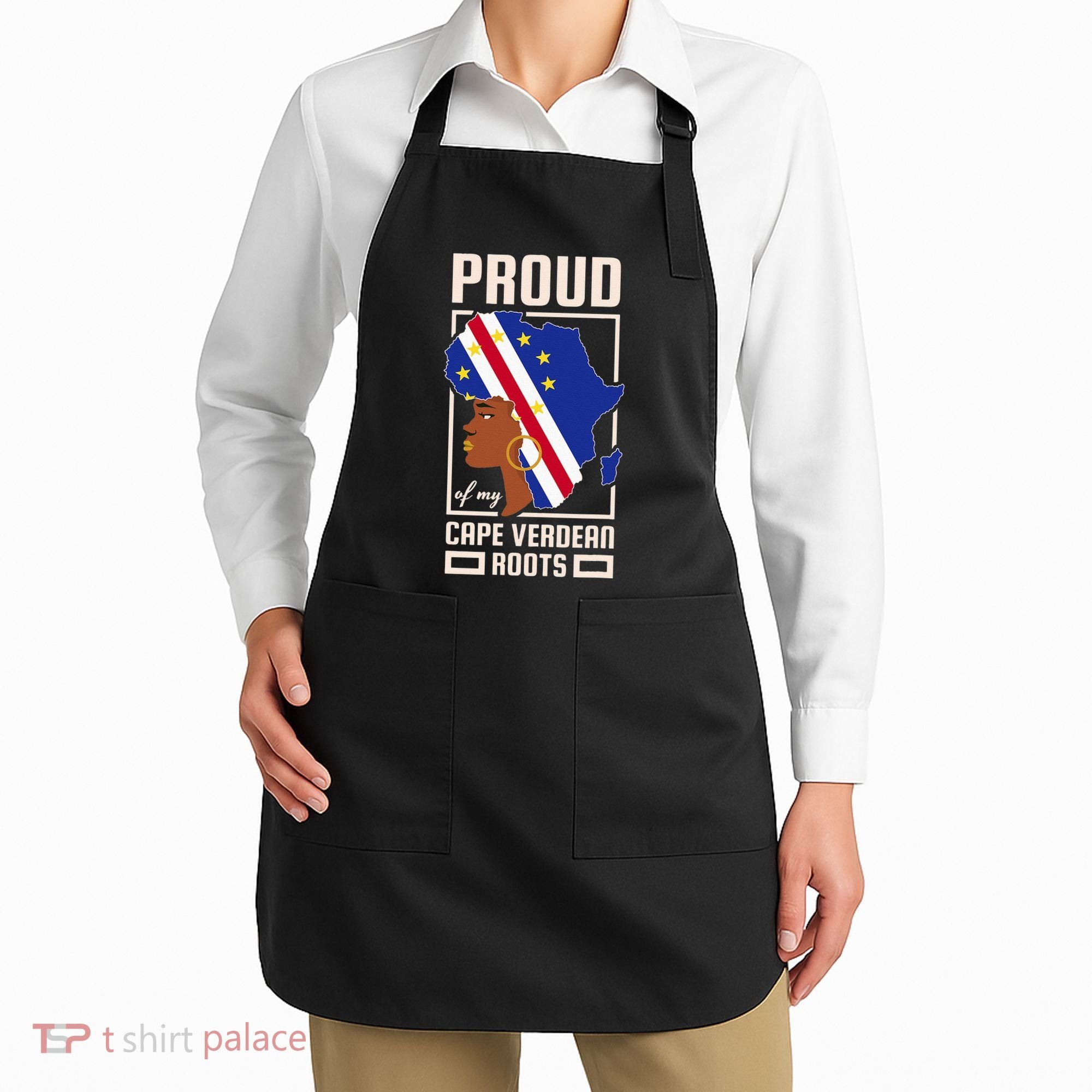 Proud Cape Verdean Roots Black History Month Cape Verde Apron