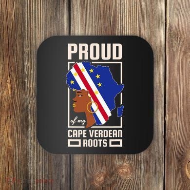 Proud Cape Verdean Roots Black History Month Cape Verde Coaster