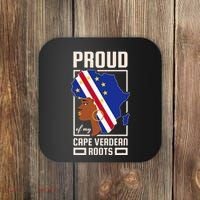 Proud Cape Verdean Roots Black History Month Cape Verde Coaster thumb 0