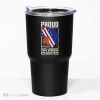 Proud Cape Verdean Roots Black History Month Cape Verde Tumbler thumb 0