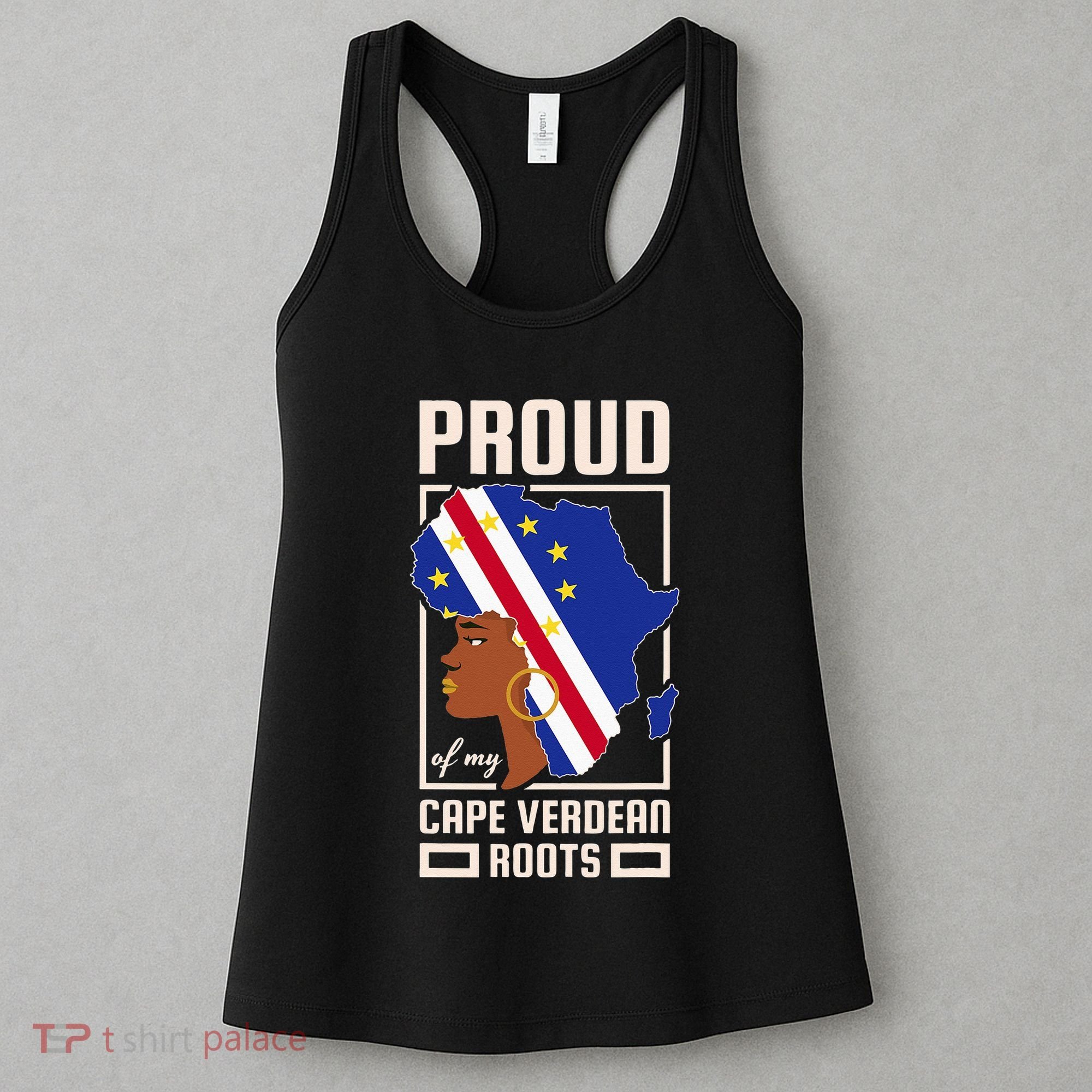 Proud Cape Verdean Roots Black History Month Cape Verde Women's Tank Top