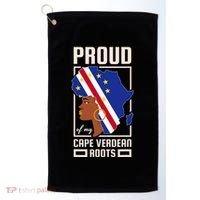 Proud Cape Verdean Roots Black History Month Cape Verde Golf Towel thumb 0