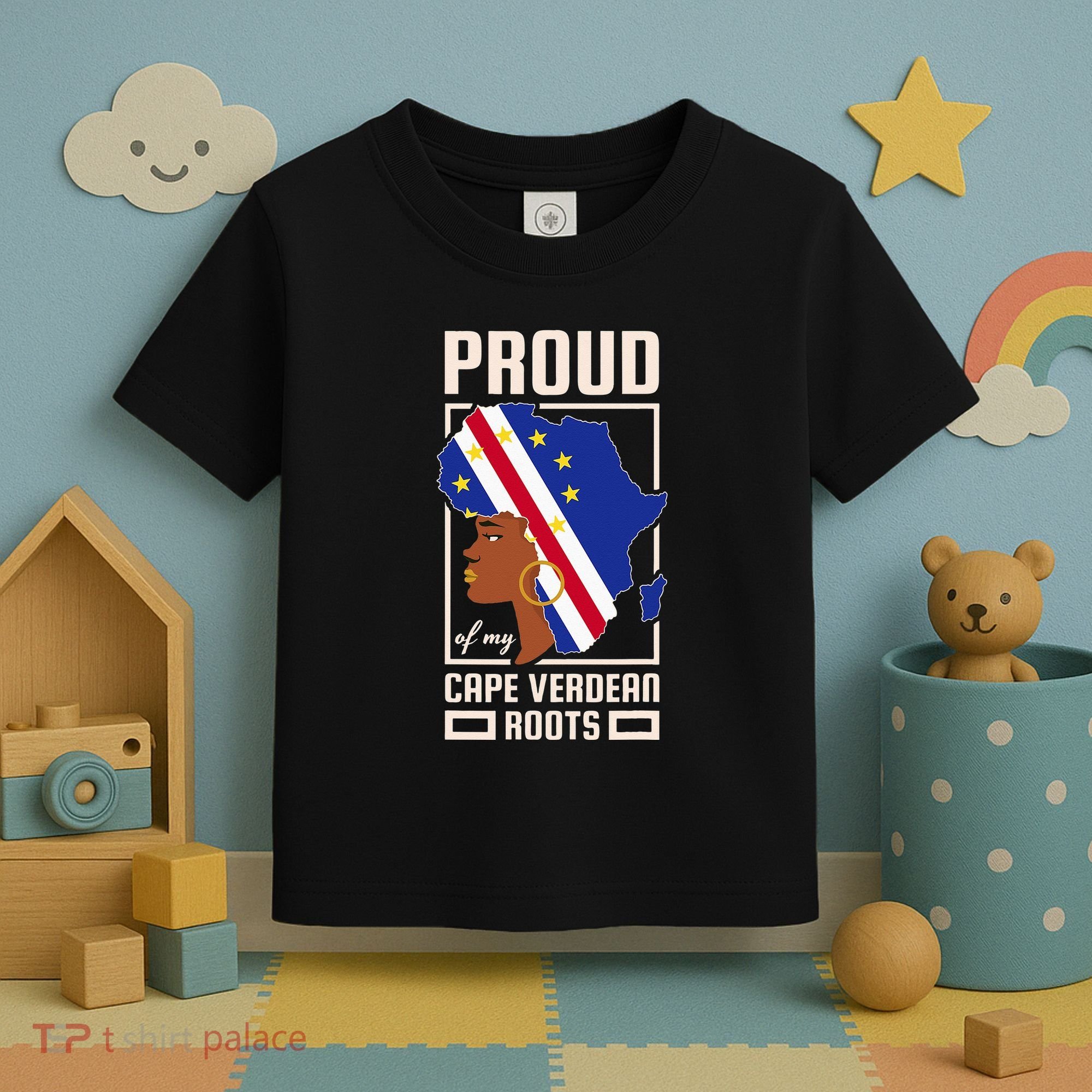 Proud Cape Verdean Roots Black History Month Cape Verde Toddler T-Shirt