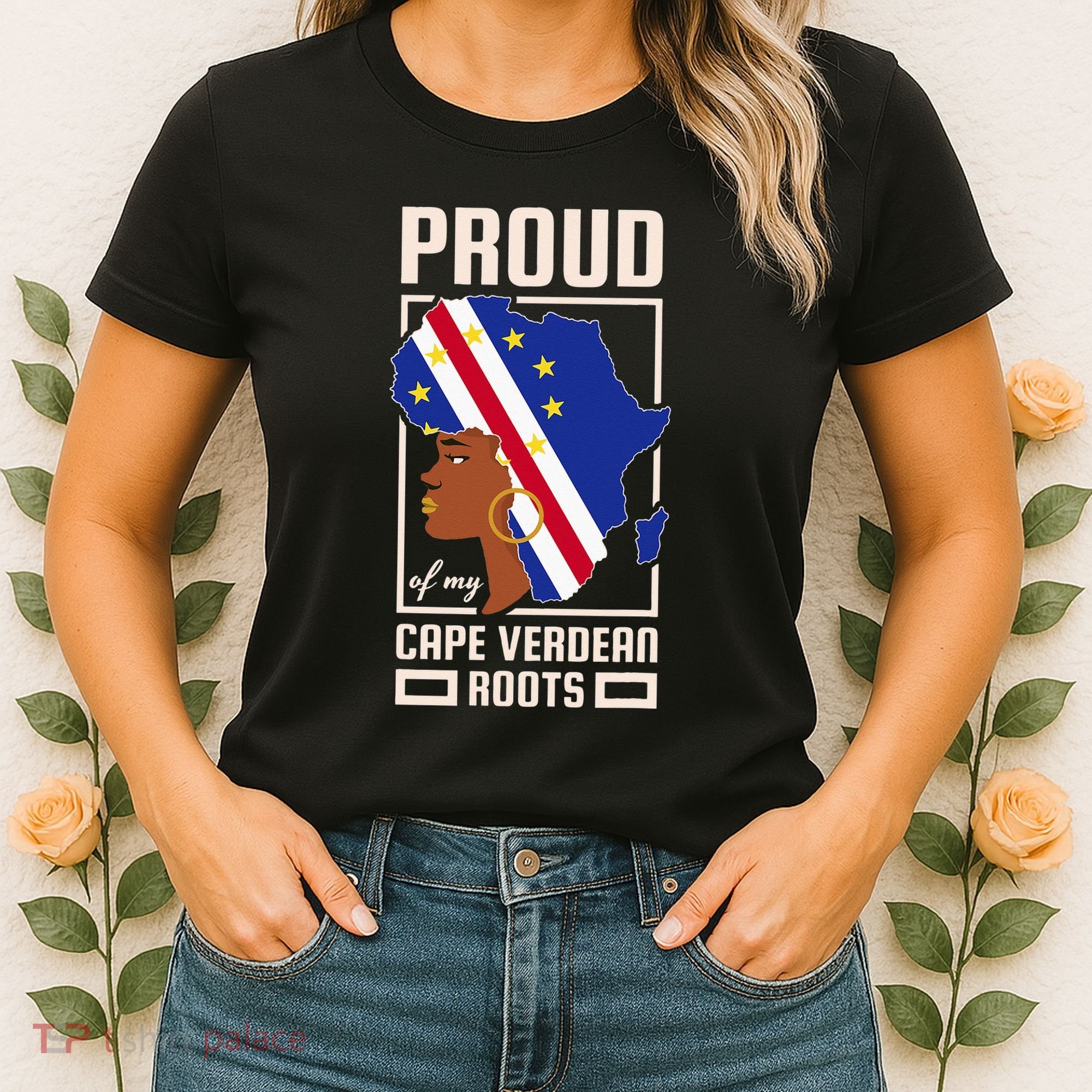 Proud Cape Verdean Roots Black History Month Cape Verde Women's T-Shirt