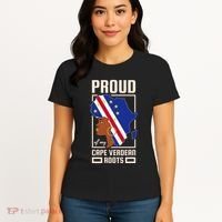 Proud Cape Verdean Roots Black History Month Cape Verde Women's T-Shirt thumb 4