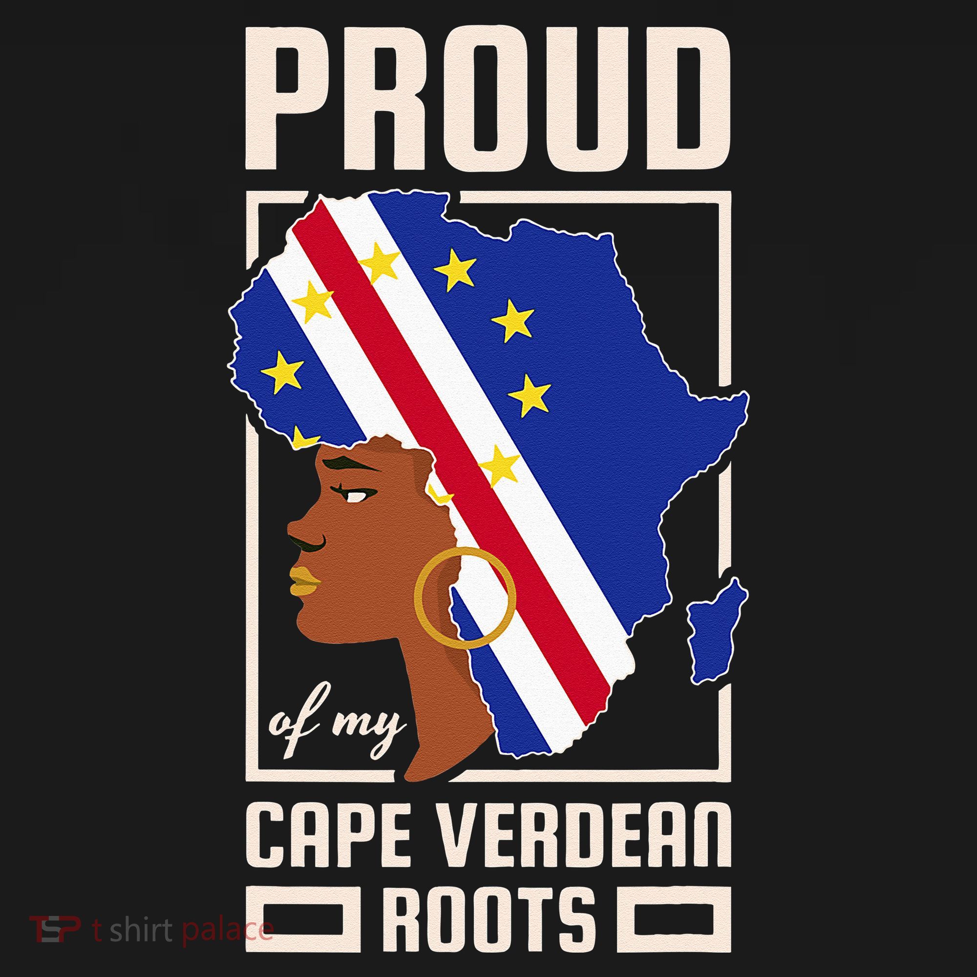 Proud Cape Verdean Roots Black History Month Cape Verde Women's T-Shirt