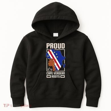 Proud Cape Verdean Roots Black History Month Cape Verde Kids Hoodie