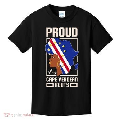 Proud Cape Verdean Roots Black History Month Cape Verde Kids T-Shirt