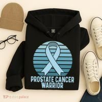Prostate Cancer Warrior Cancer Survivor Support Cancer Team Hoodie thumb 4