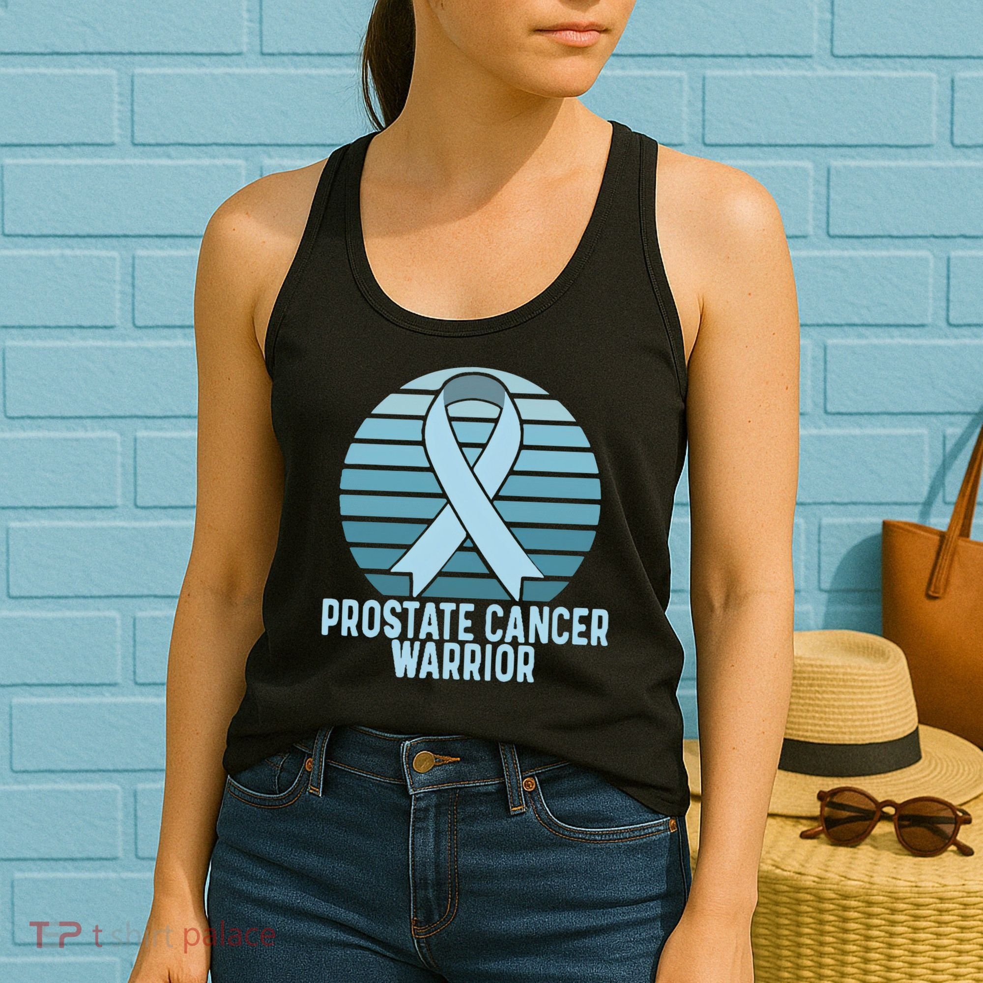 Prostate Cancer Warrior Cancer Survivor Support Cancer Team Women's Tank Top