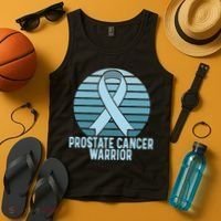 Prostate Cancer Warrior Cancer Survivor Support Cancer Team Tank Top thumb 4