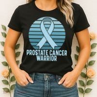 Prostate Cancer Warrior Cancer Survivor Support Cancer Team Women's T-Shirt thumb 2