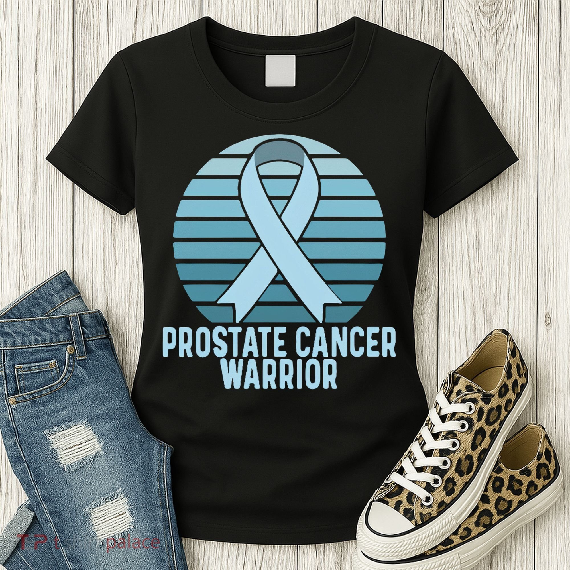 Prostate Cancer Warrior Cancer Survivor Support Cancer Team Women's T-Shirt