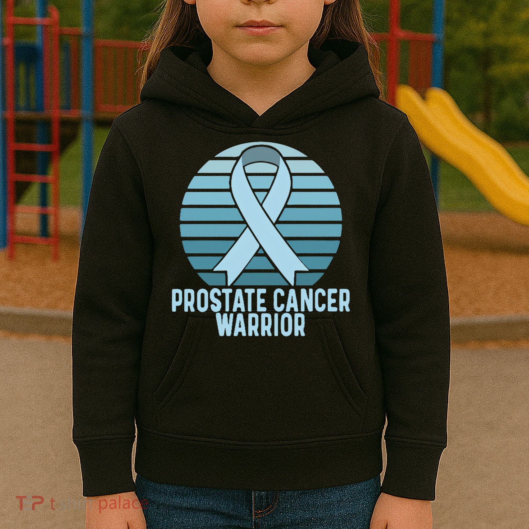 Prostate Cancer Warrior Cancer Survivor Support Cancer Team Kids Hoodie
