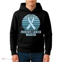 Prostate Cancer Warrior Cancer Survivor Support Cancer Team Kids Hoodie thumb 4